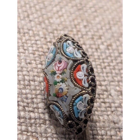 19th C. Estate Micro Mosaic Stick/Hat Pin - Picture 1 of 5